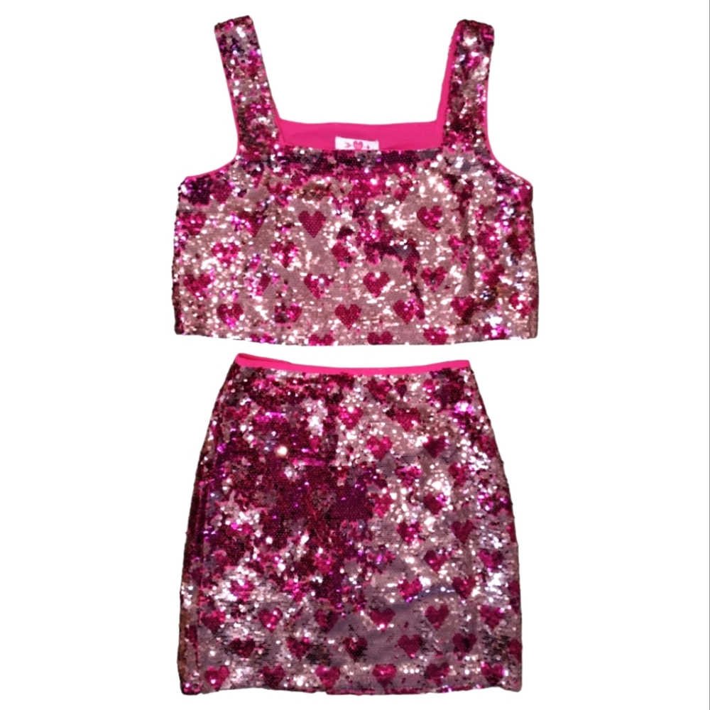 Buddy Love Sugar Sequins Two Piece Set Skirt Top Lust